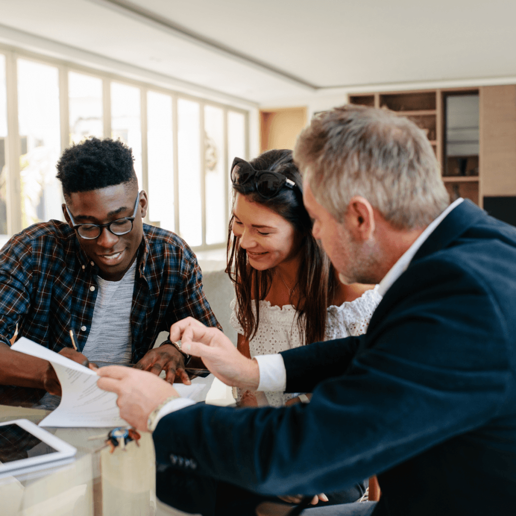 People Bridge payroll consultant reviewing compliance documents with a client team